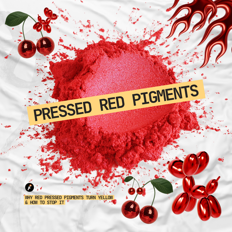 Why Red Pressed Pigments Turn Yellow & How to Stop It