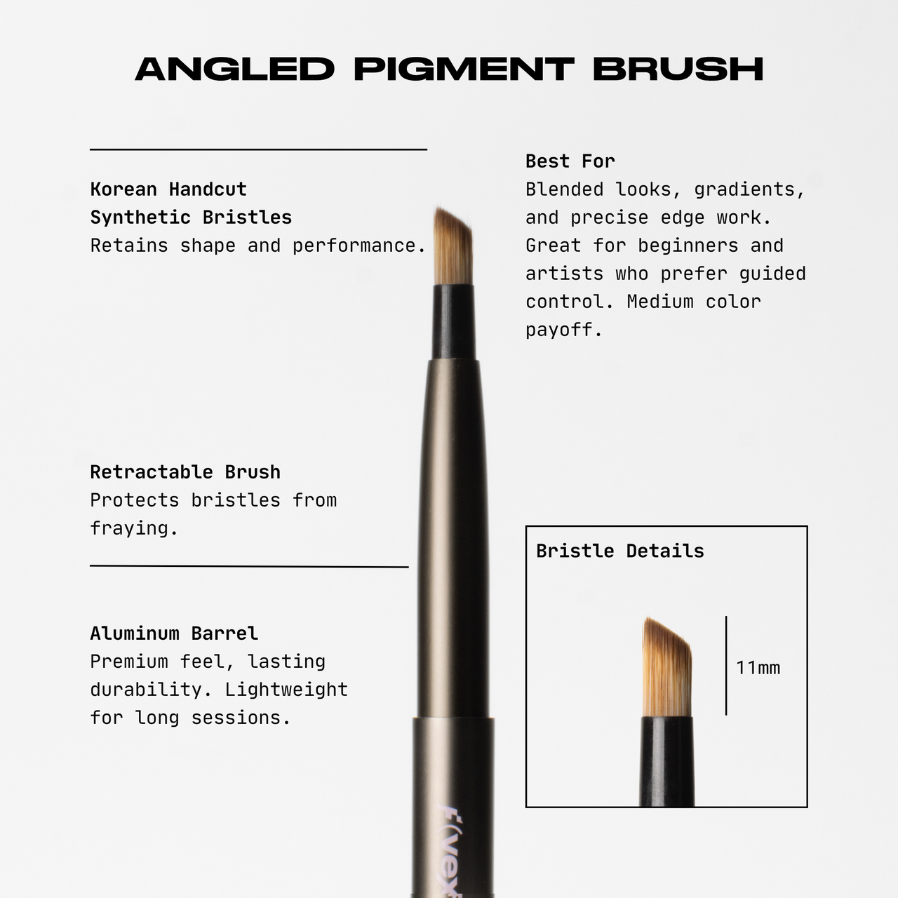 Retractable Brush — Angled Pigment Brush