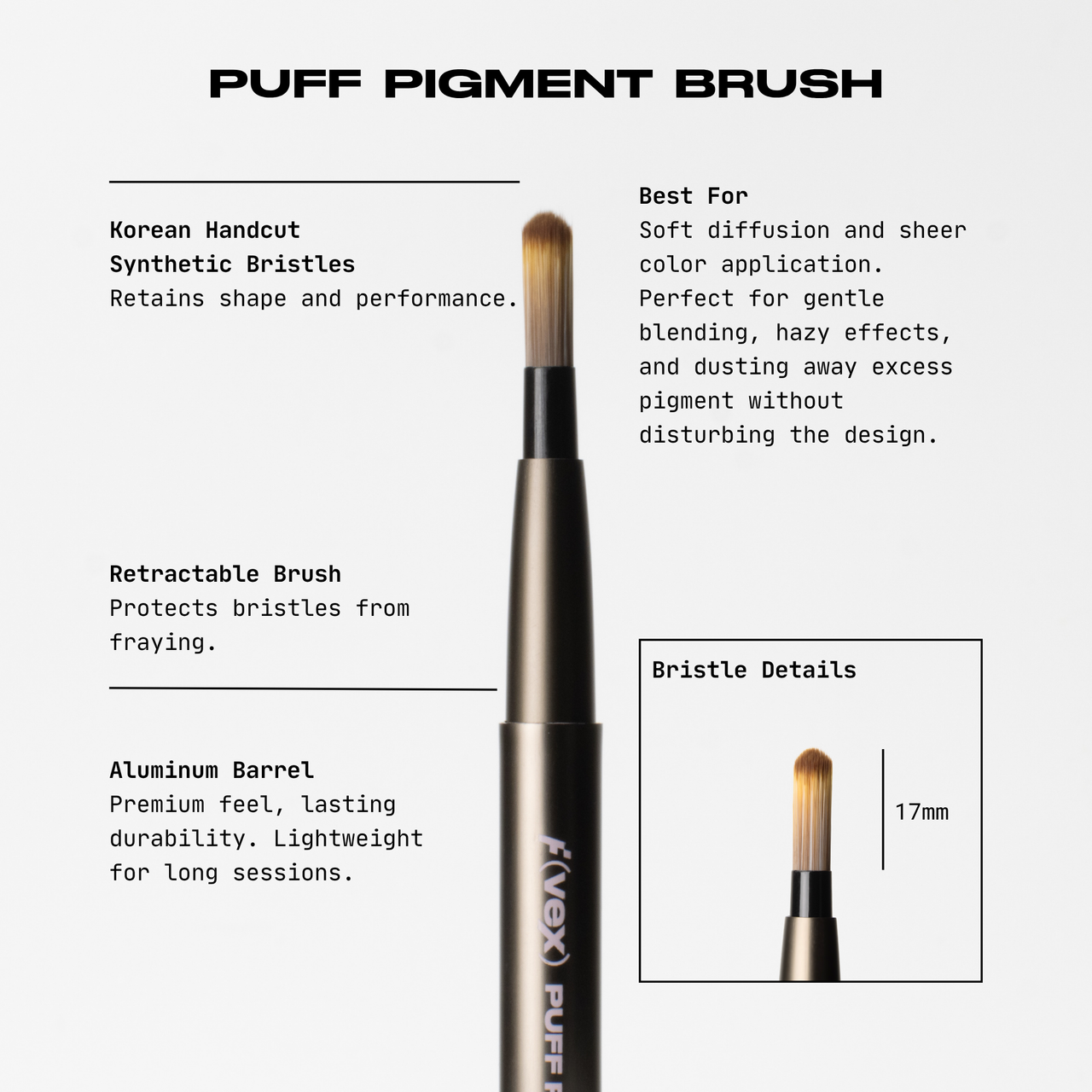Retractable Brush — Puff Pigment Brush