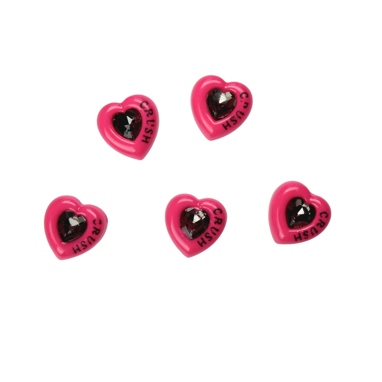 Crush Hearts Charms Cherry Pink