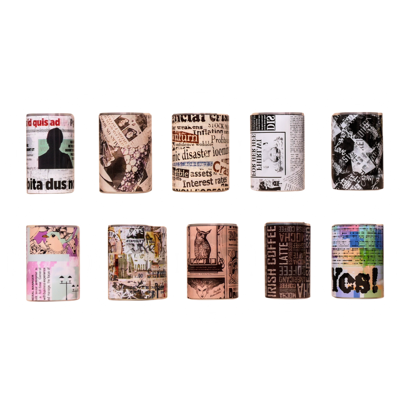 Nail Art Transfer Foil Box // Newsprint