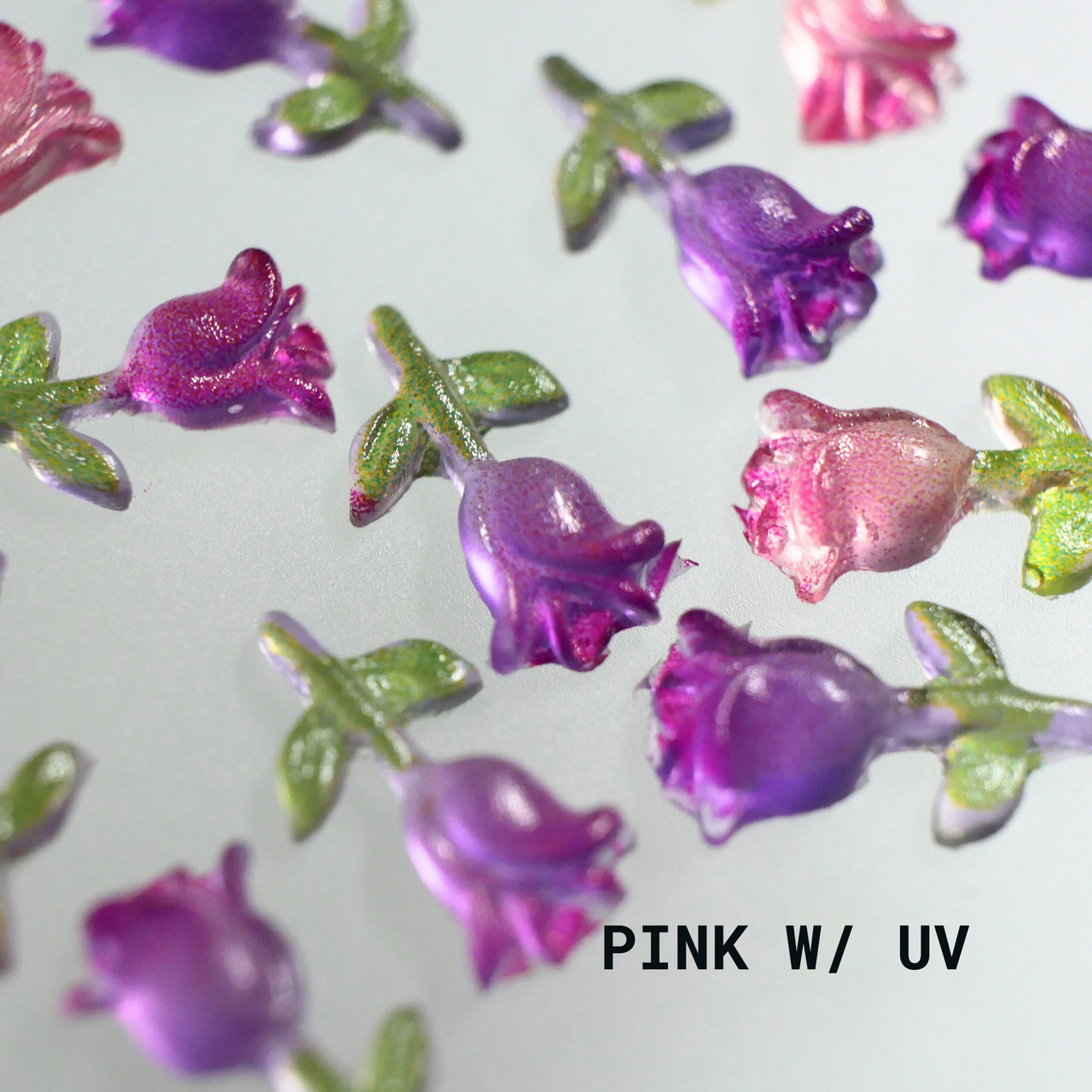 UV Changing Tulips Charms Pink