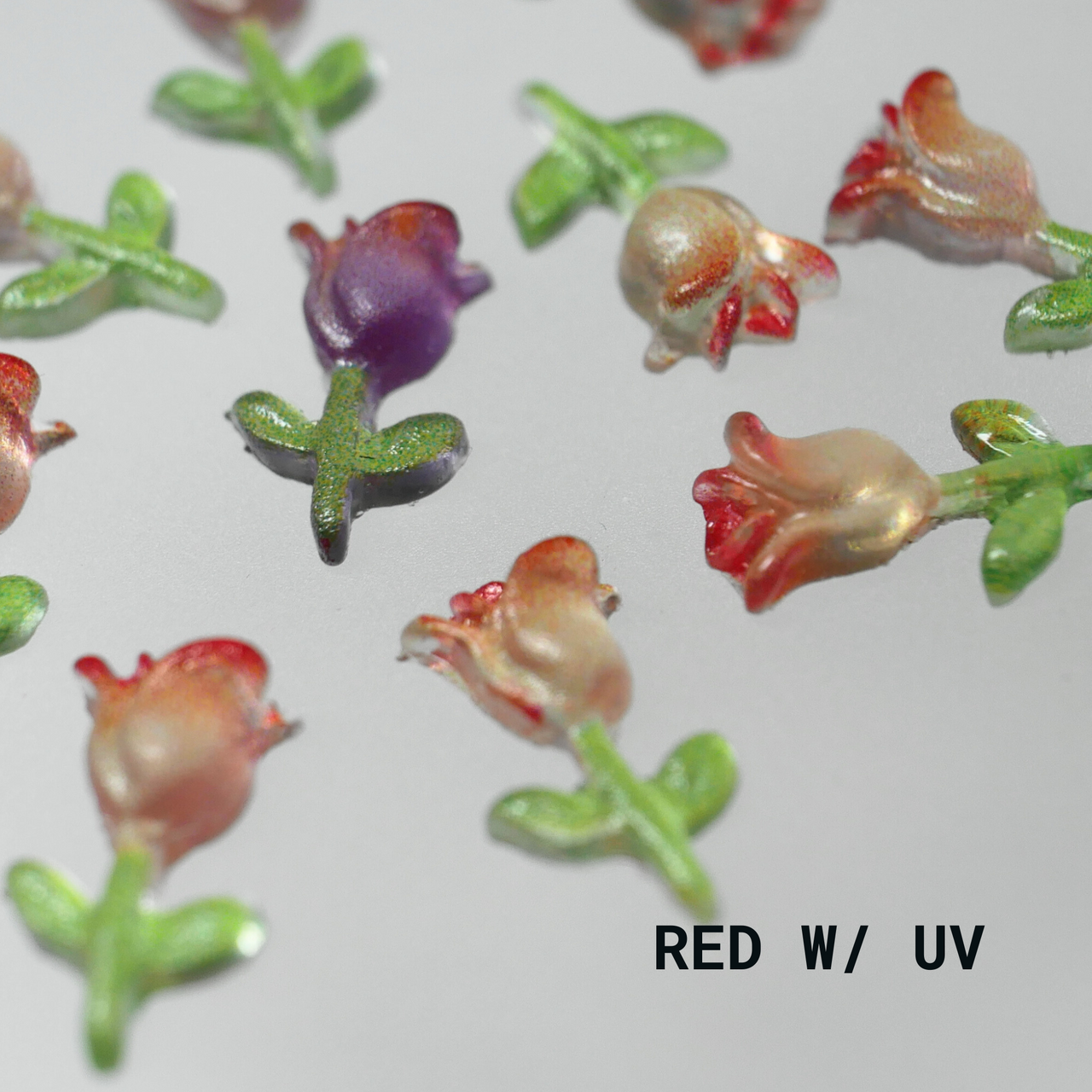UV Changing Tulips Charms Red