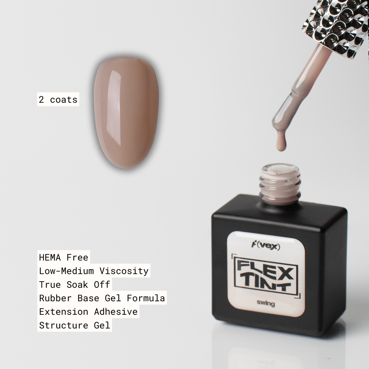 Flex Tint "Greatest Hits Vol.2" Rubber Base Gel (HEMA/TPO Free) Swing